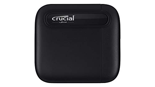 Crucial CT1000X6SSD9 X6 1TB Portable SSD –...