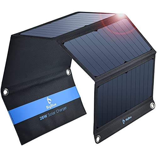 BigBlue 28W Tragbar Solar Ladegerät 2-Port...