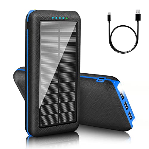 Solar Powerbank 30000mAh Externer Akku: Power...