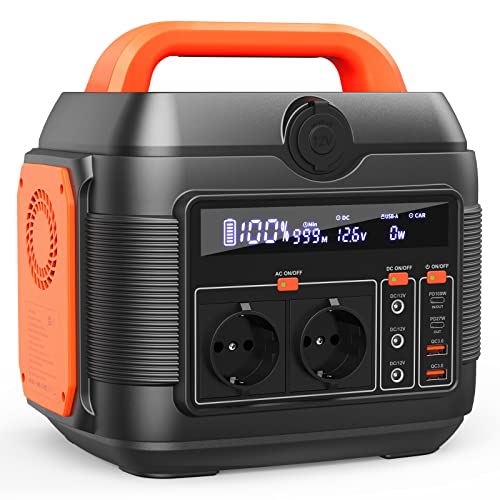 Tragbare Powerstation 600W, SANFOU 576Wh...