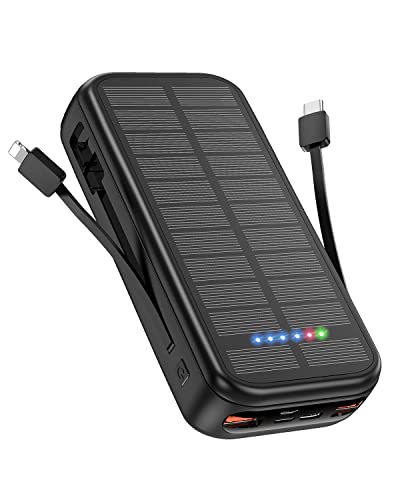 Solar Powerbank 30000mAh 20W Schnelles...