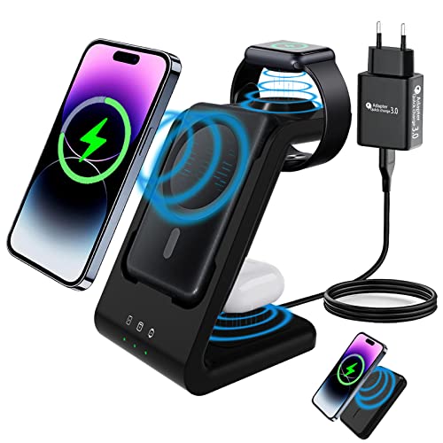 Wireless Charger, 3 in 1 Wireless Charging...
