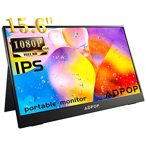 ADPOP Tragbarer Monitor 15.6'' FHD 1080P IPS...