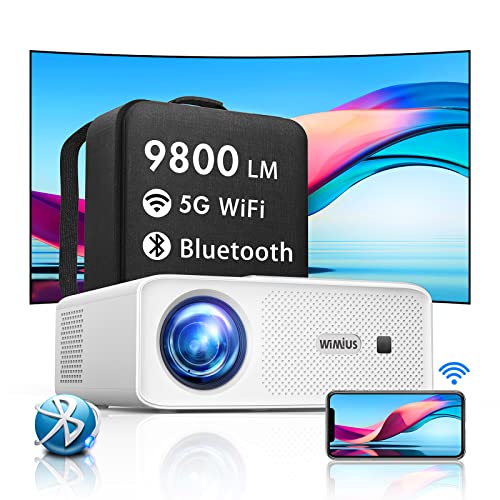 Beamer, Full HD Beamer 5G WiFi Bluetooth,...