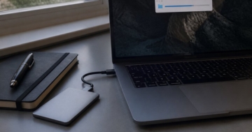 Externe SSD am Notebook